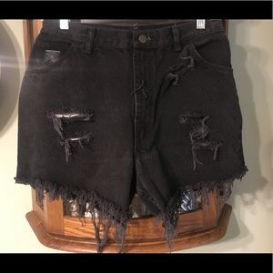 Wrangler Cut Off High Waist Shorts
